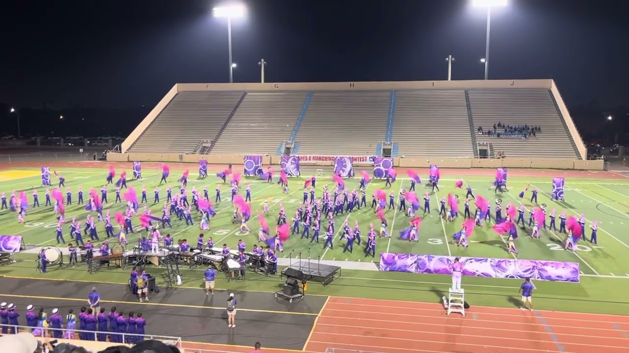 Weslaco HS Marching Band performing for Finals at Area in McAllen on 10/25/25