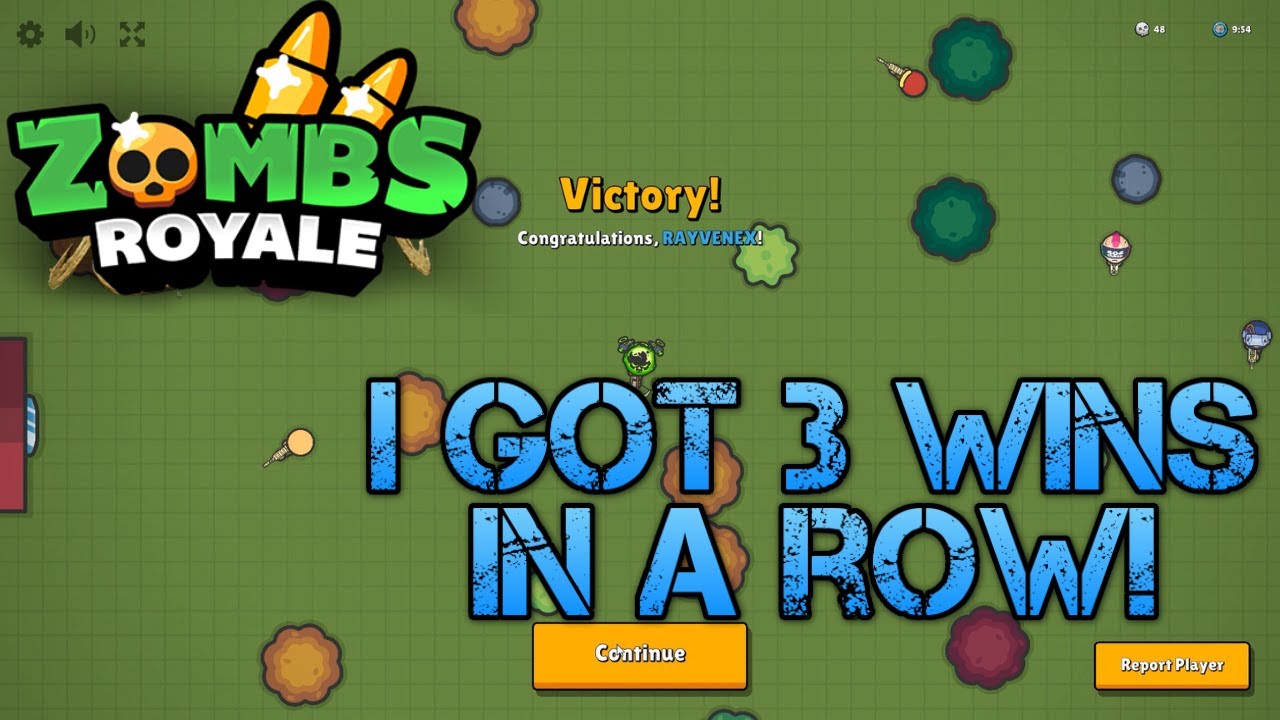 I Got THREE WINS In Weapon Race In A Row! Zombs Royale - YouTube