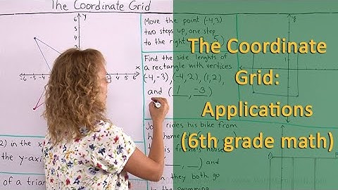 The coordinate grid: word problems & applications (6th grade math)