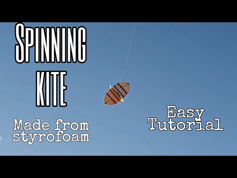 how to make Spinning Kite | Styrofoam Saranggola | rola rola