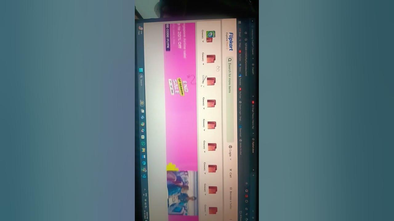 Flipkart clone website #html #css - YouTube
