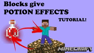 Blocks Give Potion Effects I can do that! - Minecraft Tutorial