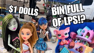 This Flea Market was too good to be true… | Flea Market Toy Shopping Monster High, LPS, Bratz