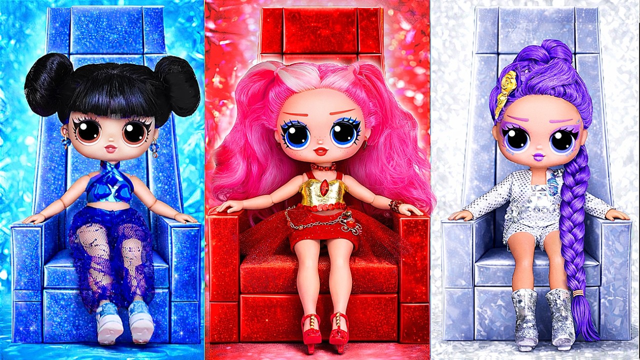 Diamond vs Ruby vs Sapphire K-Pop Contest! 18 DIY Crafts for Huntrix Dolls