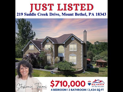 219 Saddle Creek Dr, Mt Bethel, PA home video tour