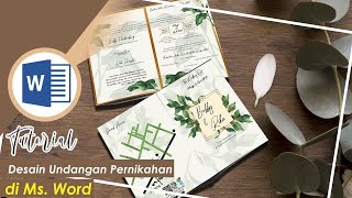 Tutorial Desain Undangan Pernikahan dengan Menggunakan Ms.Word | Beautiful In White