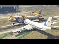 Boeing 747 (VC-25)  Collide To Huge Plane During Take Off | GTA5