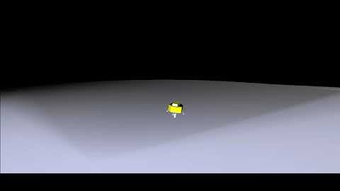 Thrust vector control for moon landing