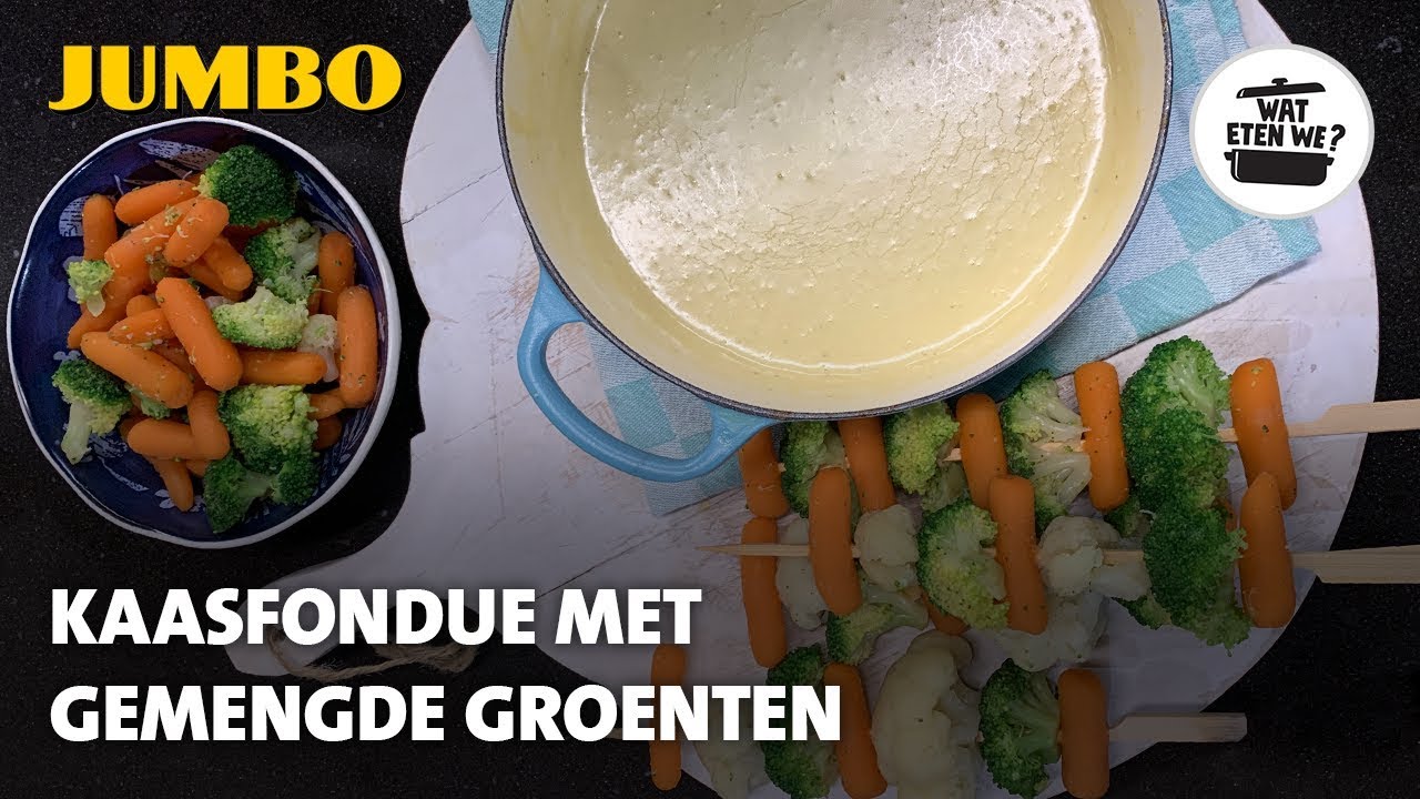 Wat eten we? Kaasfondue met gemengde groenten