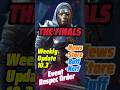 THE FINALS ITA: Weekly Update 10.3 BUFF NERF NEWS EVENT