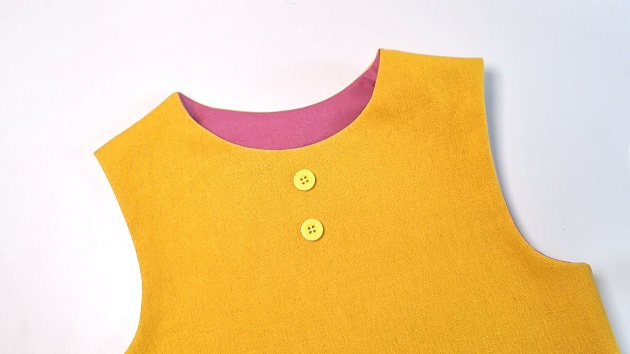How To Sew Interfacing Boat NeckLine Combined With Armhole Neatly