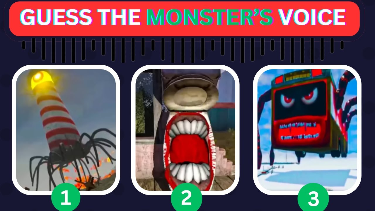 IMPOSSIBLE  Guess MONSTER’S VOICE - Eat Monsters | LIGHTHOUSE ,BUS EATER,TOILET EATER Coffin Meme