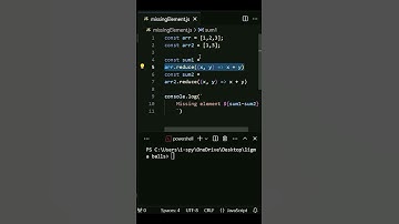 Find missing element between two arrays #shorts  #js