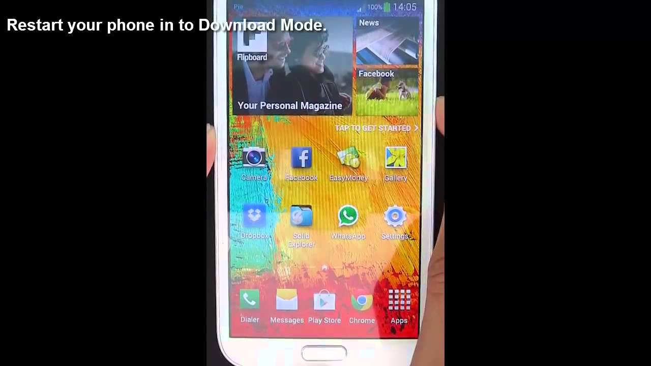 How to Flash Bootloader using ODIN on Note 2 N7100 - YouTube