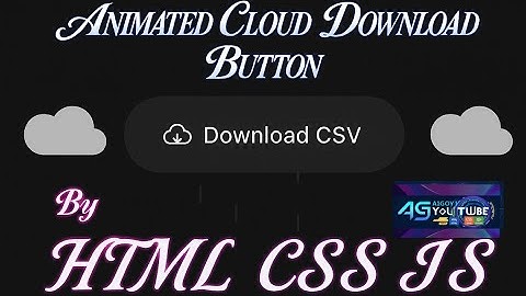 Animated Cloud Download Button | HTML CSS JavaScript | With Rain & SVG Effects + Free Source Code
