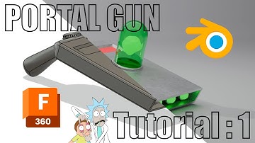 Easy Portal-gun Tutorial part 1 || Fusion 360 3d modeling full worflow || Rick and Morty
