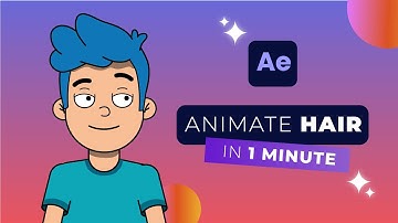 Animate HAIR in AFTER EFFECTS in 1 minute. Easy Tutorial!