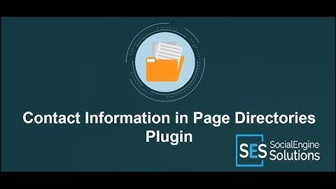 Tutorial on Contact Information in "Page Directories Plugin"