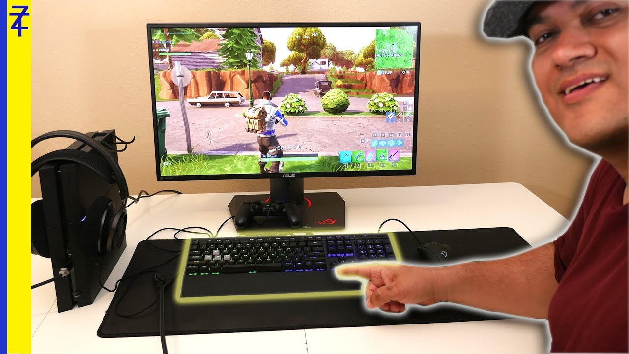 How To Connect Corsair Keyboard To Ps4 For Fortnite Youtube