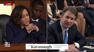 Sen. Harris asks Kavanaugh if he discussed the Mueller investigation with law firm tied to Trump