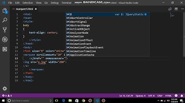 marquee tag in HTML with Play and Stop buttons
