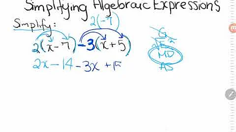 GED® Math: Simplify Expression with Distribution (1.8, Adv, # 10)