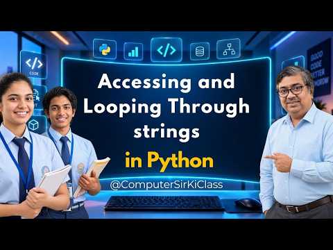 Python String Traversal | Access Characters Using for, while & enumerate()