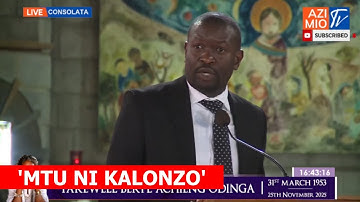 Fireworks as Sifuna publicly endorses Kalonzo infront of ODM leaders at the memorial of Beryl Odinga