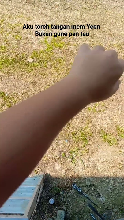 Aku toreh tangan mcm Yeen Bukan pakai pen baru toreh tadi🥰