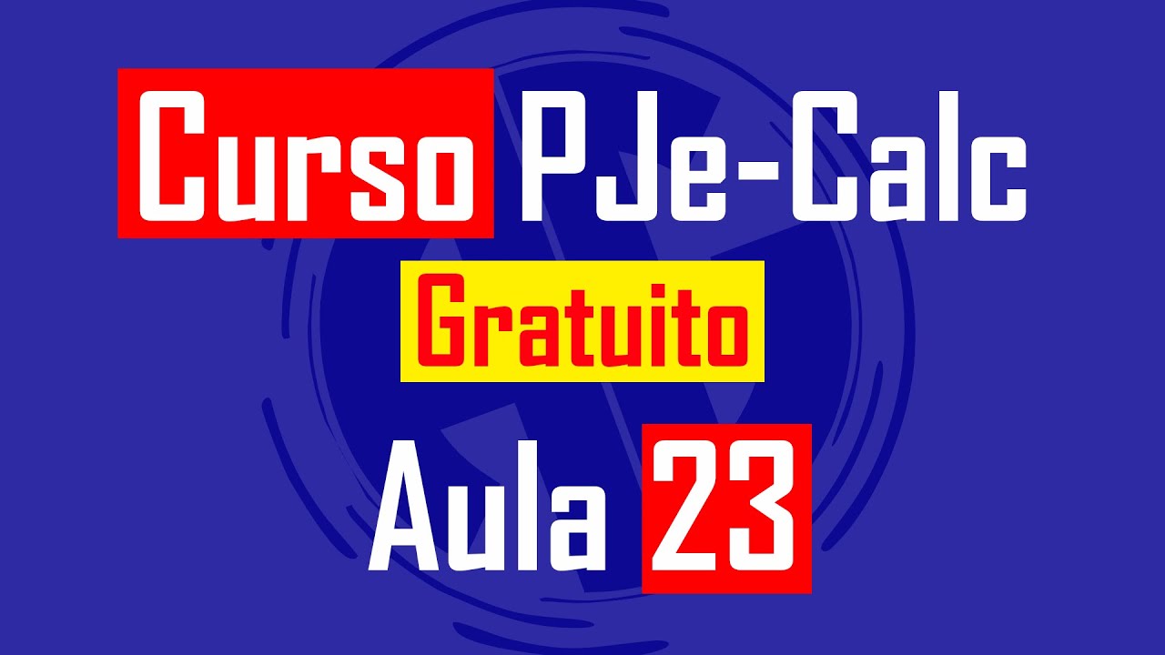 PJE-CALC - ATUALIZAÇÃO DE CÁLCULO EXTERNO - EVENTOS