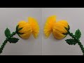Amazing Hand Embroidery flower design trick. Easy Hand Embroidery flower design idea: Kurti/Dress