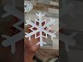 Most Easiest Christmas Snowflake Paper Craft ❄️🤶 #diy #easycraft