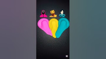 ⭐Guess What color will mixing Squid Game #satisfying #mixingcolors #squidgame #오징어게임 #colormixing260