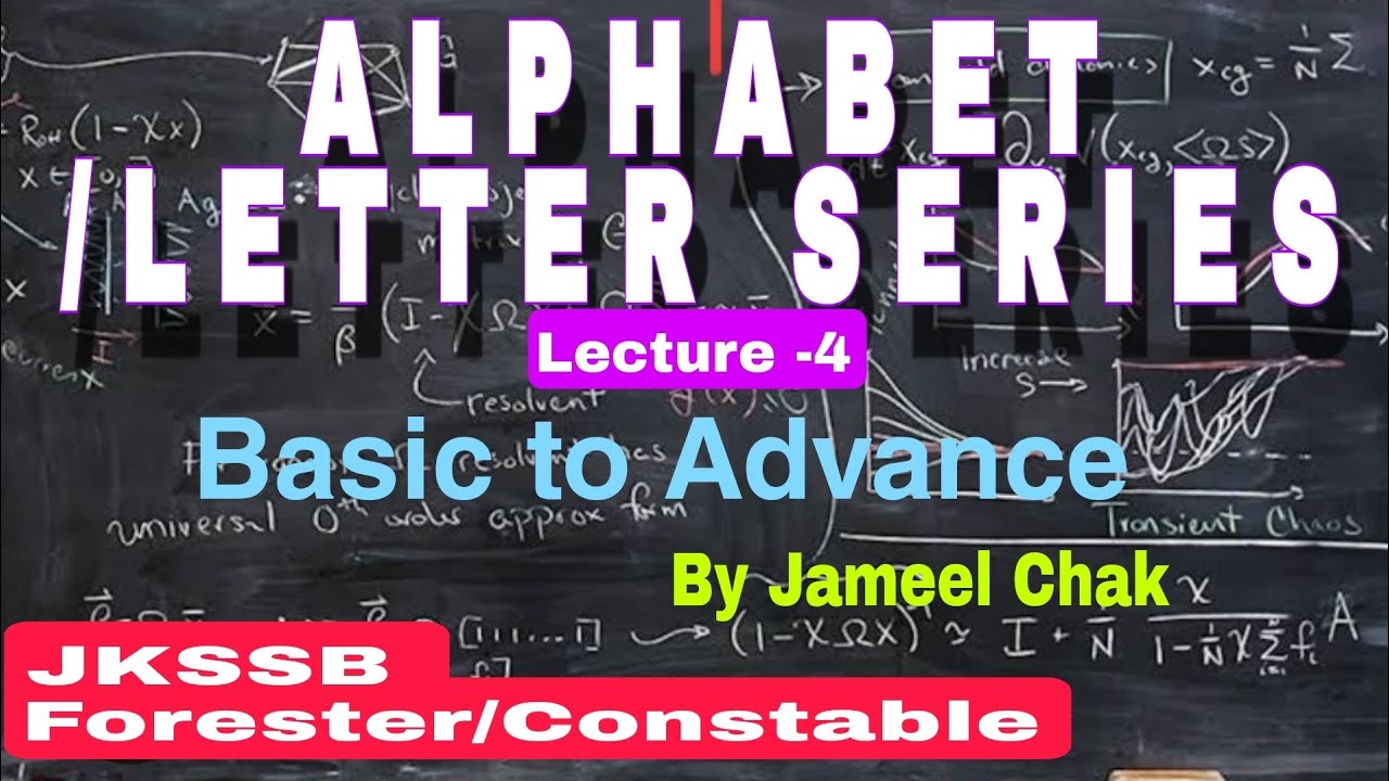 Alphabet/Letter Series- Tricks basic to advance - YouTube