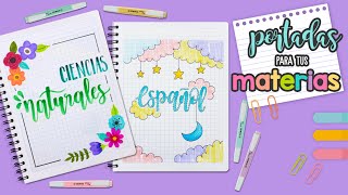 Haz PORTADAS para tus MATERIAS - REGRESO A CLASES - thptnganamst.edu.vn