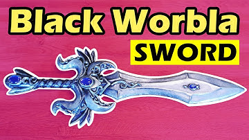 Making a fantasy sword with Black Worbla and EVA foam - Cosplay tutorial