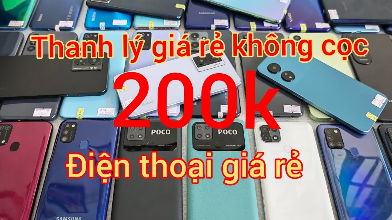 Thanh lý giá rẻ 200k không cọc miễn phí ship giảm giá iphone OPPO samsung Xiaomi vivo cấu hình cao 