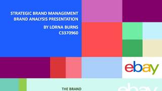 STRATEGIC BRAND MANAGEMENT - EBAY ANALYSIS - LORNA BURNS - C3370960