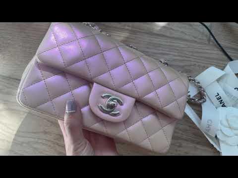 Chanel 21K Iridescent Rectangular Mini Unicorn Bag Unboxing 