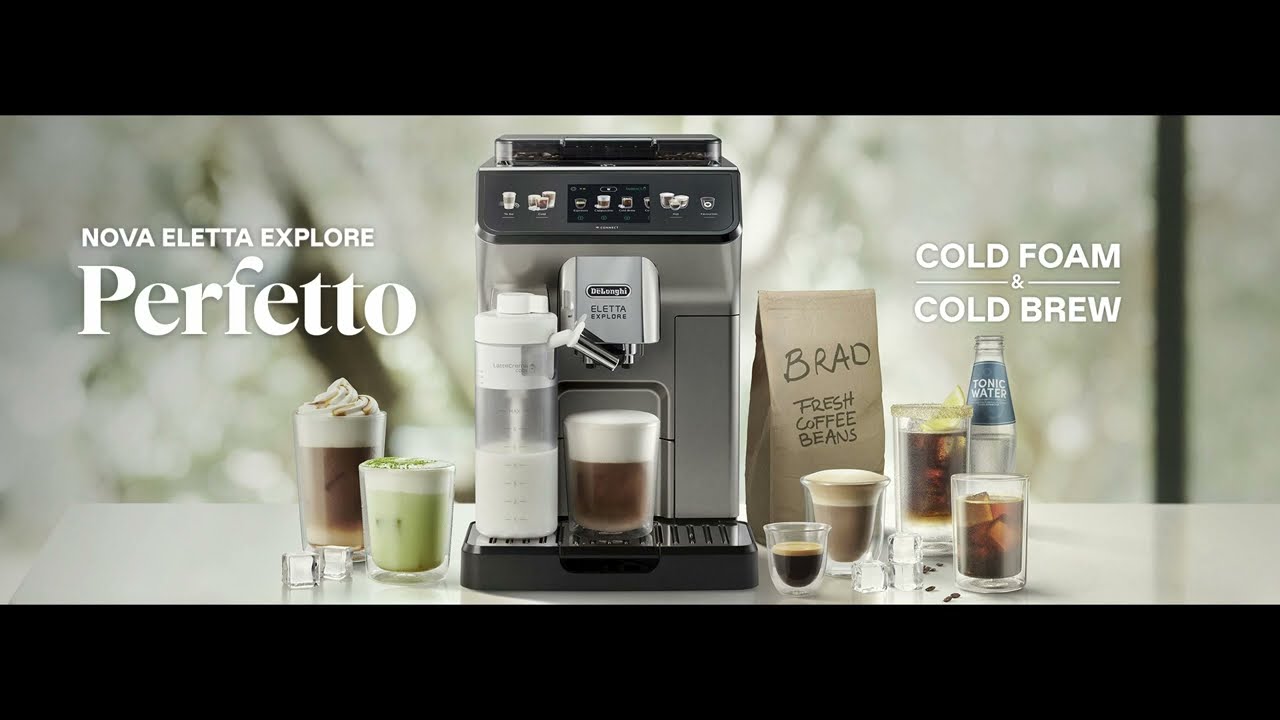 DeLonghi Eletta Explore Bean to Cup coffee machine with Cold Brew