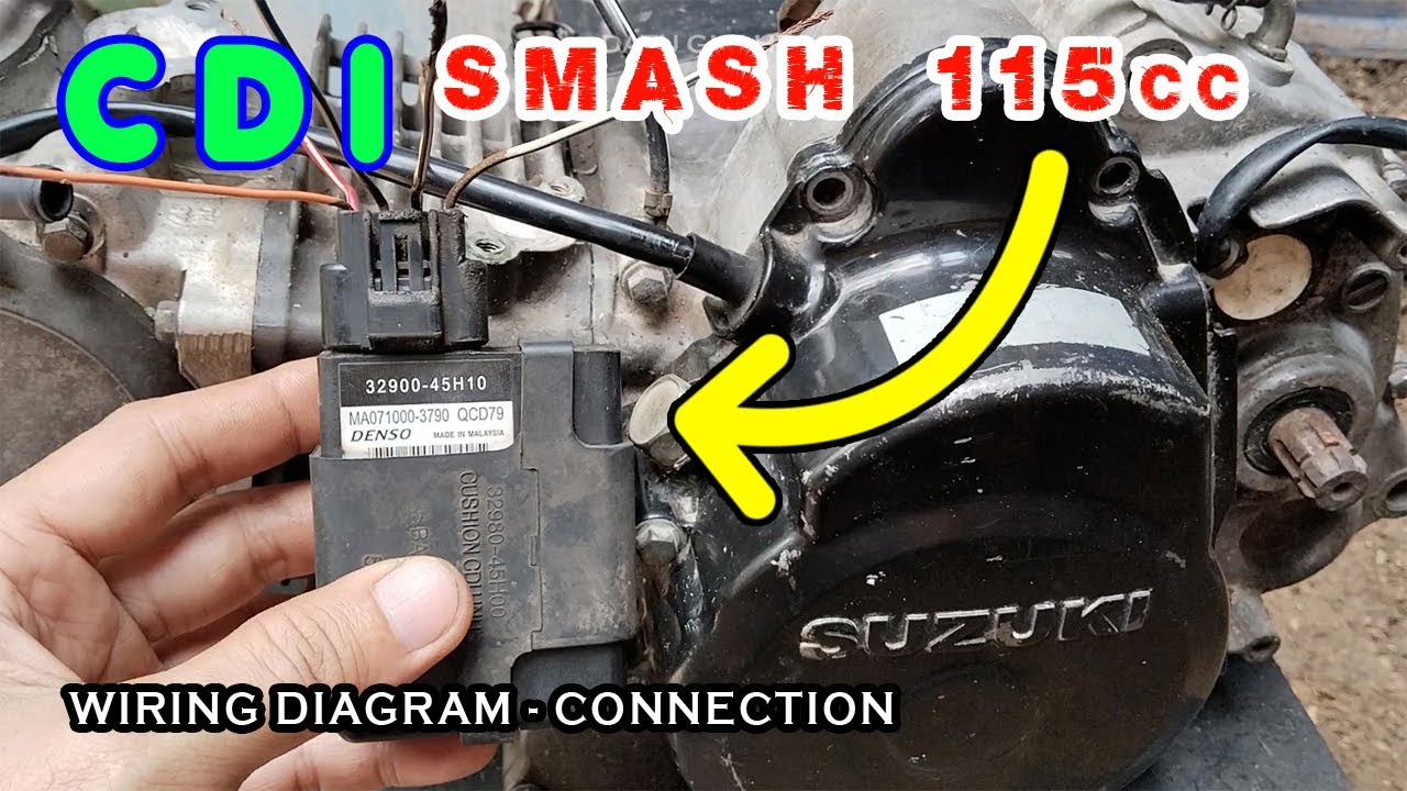 CDI Wiring Diagram Explained | Step-by-Step Connection Tutorial - Suzuki Smash 115cc Motorcycle