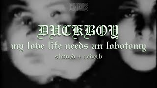 DUCKBOY - my love life needs an lobotomy (slowed + reverb)