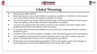 Radiative Forcing and Global Warming
