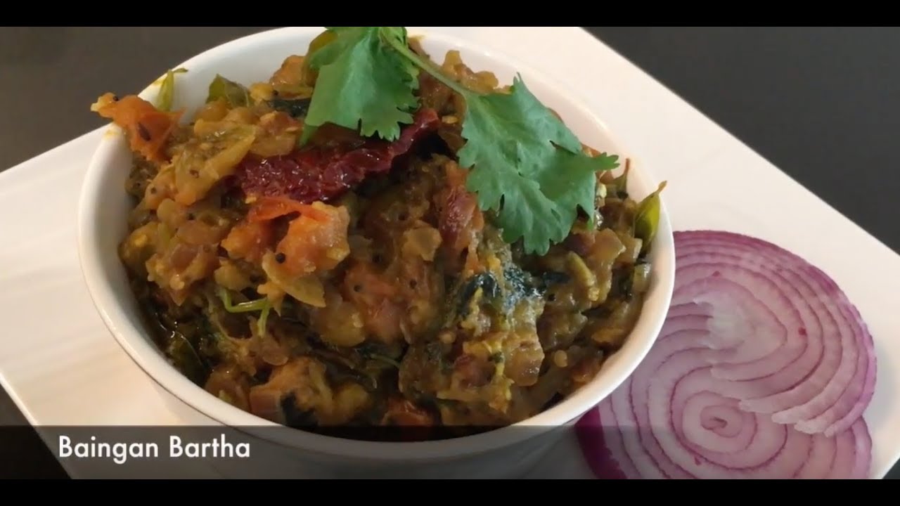 Baingan Bharta Egg Plant Curry By Triveni's Cookbook YouTube