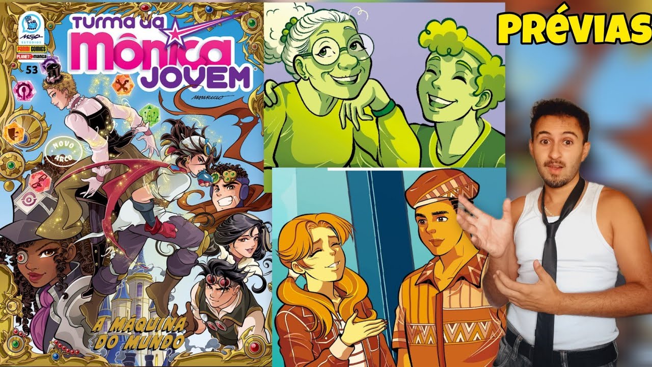 Prévias da Turma da Mônica jovem: A Máquina do Mundo e das One-shots: Poesia e Pedacinho de Vida