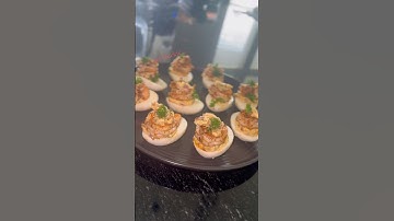 Cajun deviled eggs #shorts #fyp #foodie