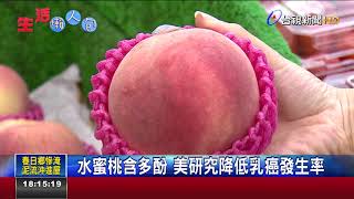 水蜜桃含多酚美研究降低乳癌發生率