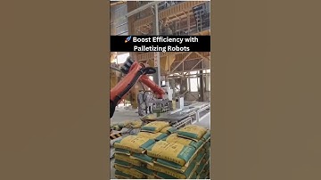 📦 Effortless Stacking with Palletizing Robots!