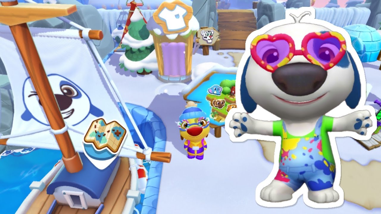 Hank's Holi Celebration! My Talking Hank Islands Gameplay Walkthrough