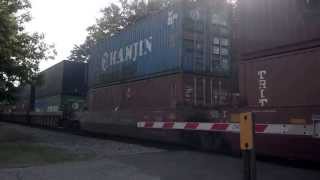 Can't get any closer.   NS stack train northbound at Buford GA